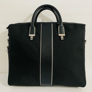 TUMI Alpha Nylon Laptop Briefcase Black